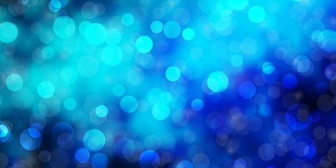 Light Blue, Green vector template with circles. Modern abstract illustration with colorful circle shapes. Pattern for business ads.