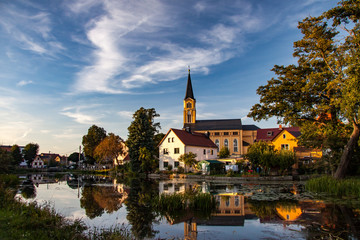 Fototapeta na wymiar impressions of village Bärnsdorf