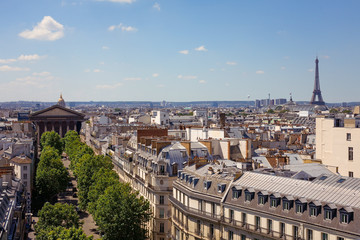 Paris. France. Summer. View from the roof