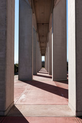 colonnade of a building