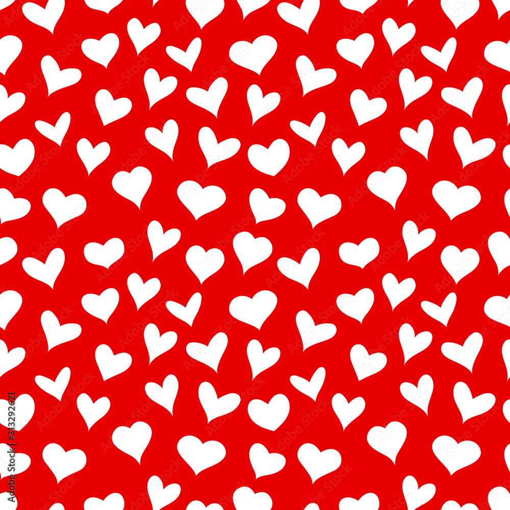 Aufkleber vector seamless pattern with hearts