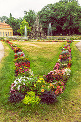 Obraz premium Castle garden in Erlangen, Germany