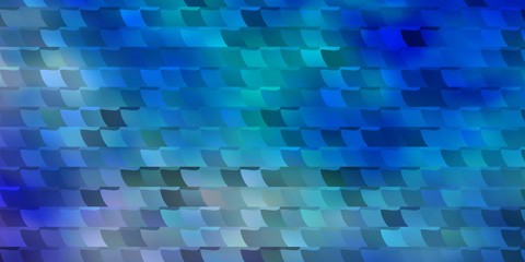 Light Blue, Green vector texture in rectangular style.