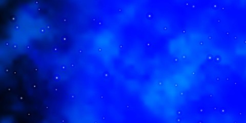 Fototapeta premium Light BLUE vector pattern with abstract stars. Colorful illustration in abstract style with gradient stars. Theme for cell phones.