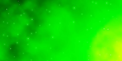 Light Green vector texture with beautiful stars. Shining colorful illustration with small and big stars. Pattern for websites, landing pages.