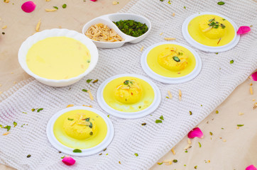 Indian Traditional Special Dessert Ras Malai Also Know as Rasmalai or Rossomalai