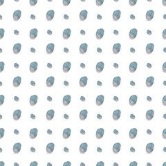 Seamless pattern of watercolor gray spots on a white background. Use for invitations, birthdays, menus.