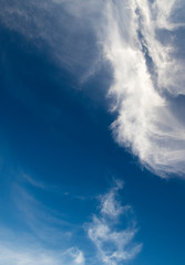 Fototapeta na wymiar Clouds on blue sky, nature background