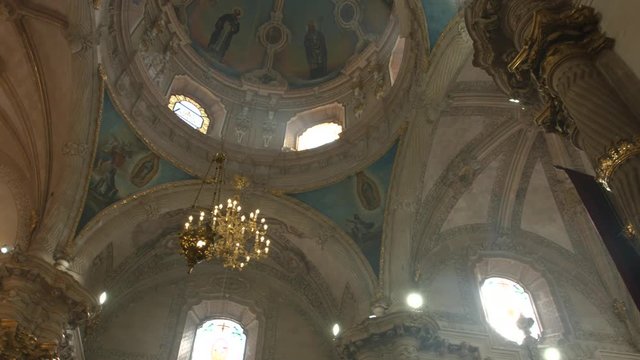 Aguascalientes, Mexico 07/28/19 Sanctuary of Our Lady of Guadalupe is a religious building for the 18th century Catholic cult in the Baroque style. Mexican temple
