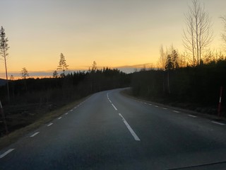 Obraz premium road at night