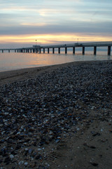 pier at sunset