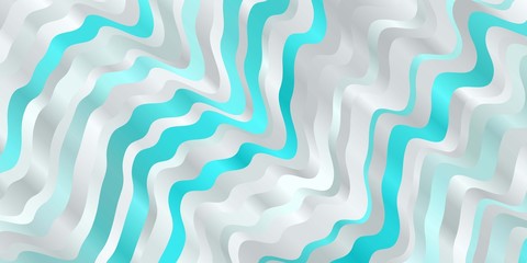Light BLUE vector layout with wry lines. Colorful illustration with curved lines. Pattern for business booklets, leaflets