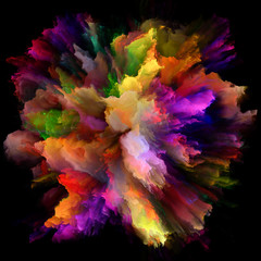 Fototapeta na wymiar Conceptual Color Splash Explosion
