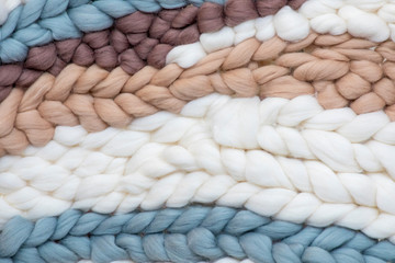 Large soft fluffy scandinavian pigtailes of yarn