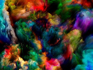 Fototapeta na wymiar Synergies of Virtual Color