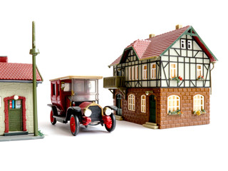 Miniature toy house.