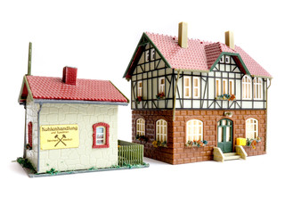 Miniature toy house.