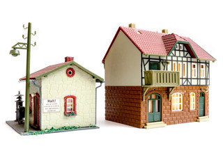 Miniature toy house.