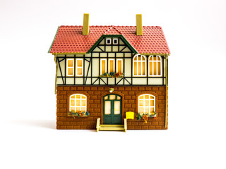 Miniature toy house.
