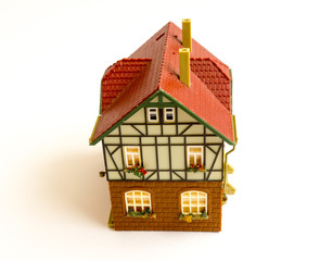 Miniature toy house.