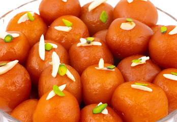 Indian Popular Dessert Gulab Jamun Also know as kala Jamun or Kalajam is a Soft Delicious Berry Sized Balls Made of Milk Solids