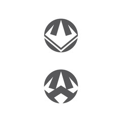 Trident Logo Template vector icon