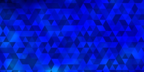 Obraz premium Light BLUE vector template with crystals, triangles.