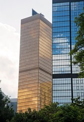 Obraz premium Office towers in the Central District, Hong Kong 