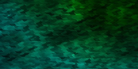 Light Green vector backdrop with lines, triangles.