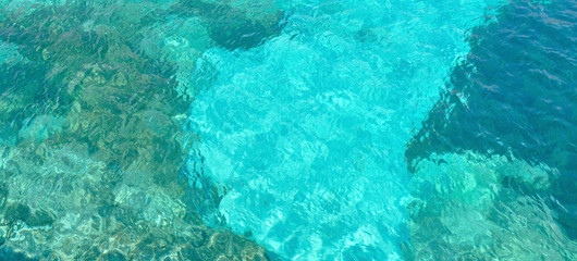 beautiful blue water ocean