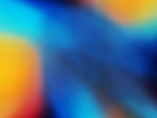 blue abstract fractal background 3d rendering illustration