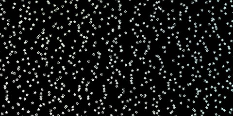 Dark Green vector background with colorful stars. Modern geometric abstract illustration with stars. Best design for your ad, poster, banner.