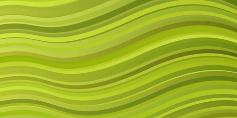 Light Green, Yellow vector template with wry lines. Colorful illustration, which consists of curves. Best design for your ad, poster, banner.