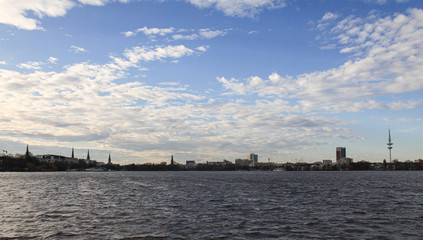 Naklejka premium Hamburg Panorama (Blick über die Außenalster)