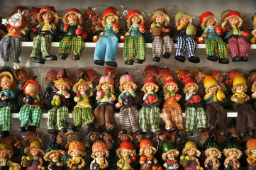 Thai wooden dolls