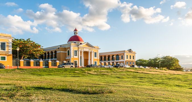 Old San Juan, Puerto Rico. Art School Along The Site Of The Castle El Morro.