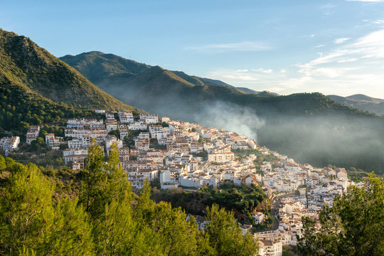 Ojen Town in Costa Del Sol, Spain