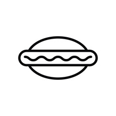 hot dog  vector icon, food icon, fast food icon