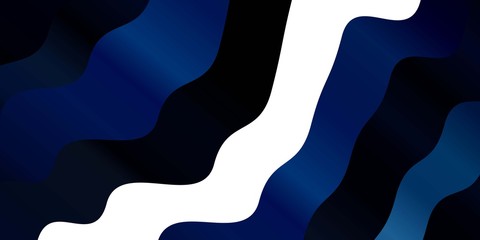 Light BLUE vector template with curves. Colorful abstract illustration with gradient curves. Pattern for busines booklets, leaflets