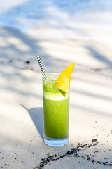 a cocktail of fresh tropical fruits