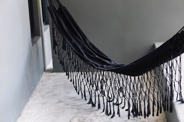 hammock on a grey background