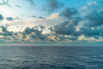 Cloudy Sky Over the Sea