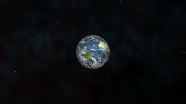 Internal structure of the earth - labeled, 3d educational animation