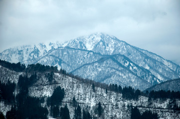 Mountain in the winter, Japan