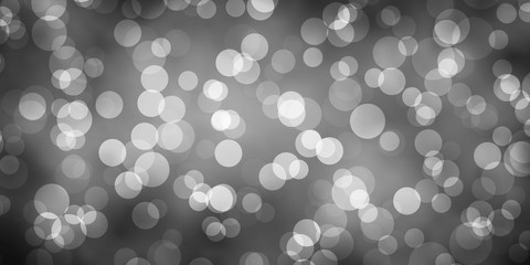 Light Gray vector pattern with spheres. Abstract colorful disks on simple gradient background. Pattern for wallpapers, curtains.