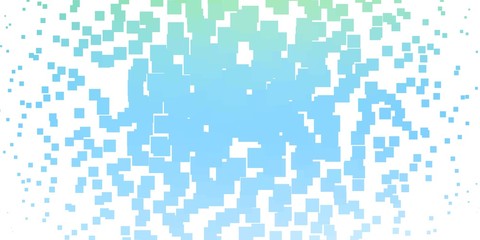 Light Blue, Green vector template in rectangles. Rectangles with colorful gradient on abstract background. Pattern for commercials, ads.