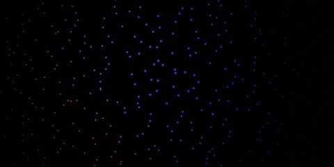 Dark Blue, Red vector background with colorful stars. Decorative illustration with stars on abstract template. Pattern for websites, landing pages.