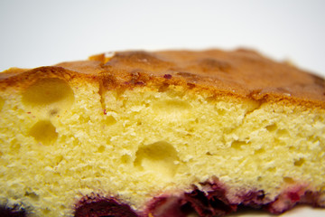 pieces of chocolate isolated on white background