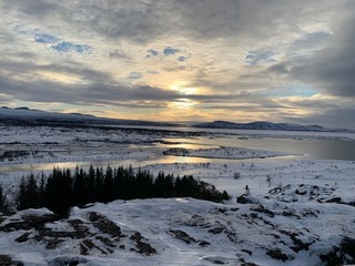 sunset iceland