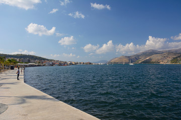view of Argostoli on Kefalonia island (Greece)